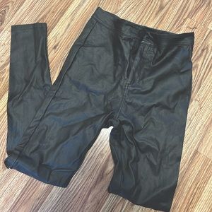 Small SHEIN faux leather skinny zip and button pant. Say us size 4 but runssmall